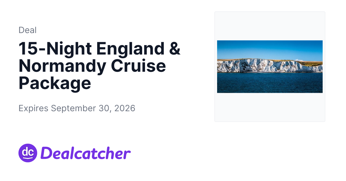 Travelzoo - 15-Night England & Normandy Cruise Package