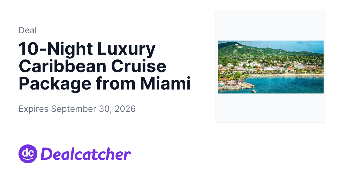 Travelzoo - 10-Night Luxury Caribbean Cruise Package from Miami