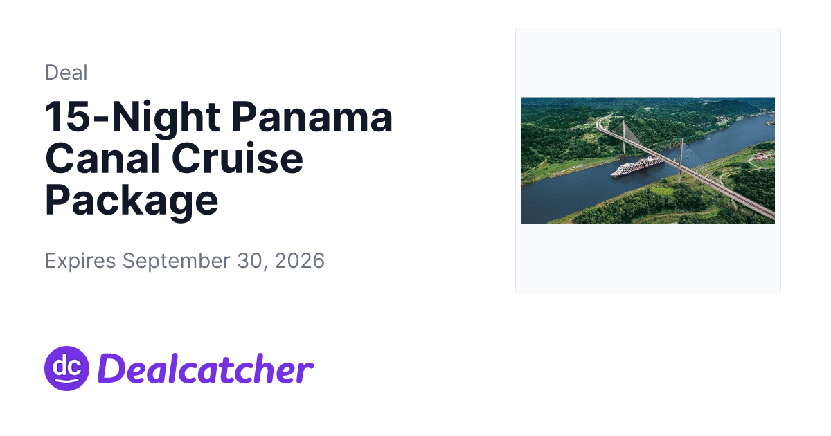 Travelzoo - 15-Night Panama Canal Cruise Package