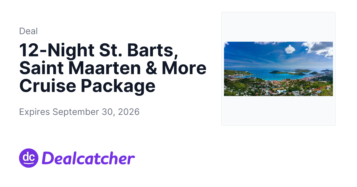 Travelzoo - 12-Night St. Barts, Saint Maarten & More Cruise Package