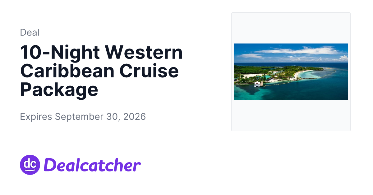 Travelzoo - 10-Night Western Caribbean Cruise Package