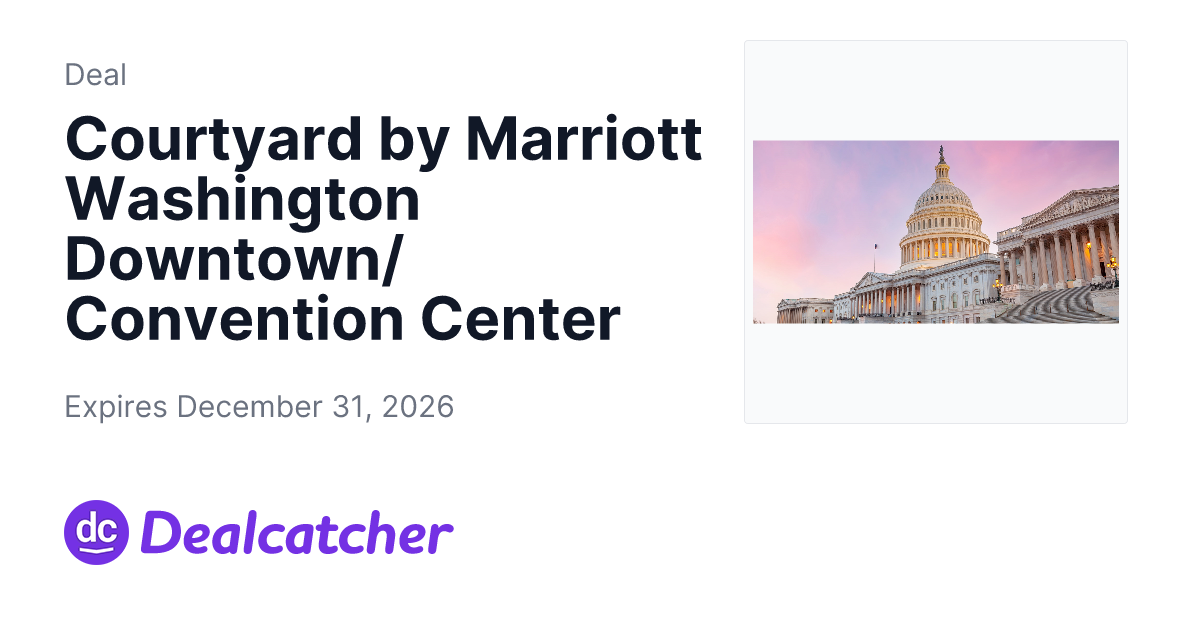Travelzoo - Courtyard by Marriott Washington Downtown/Convention Center