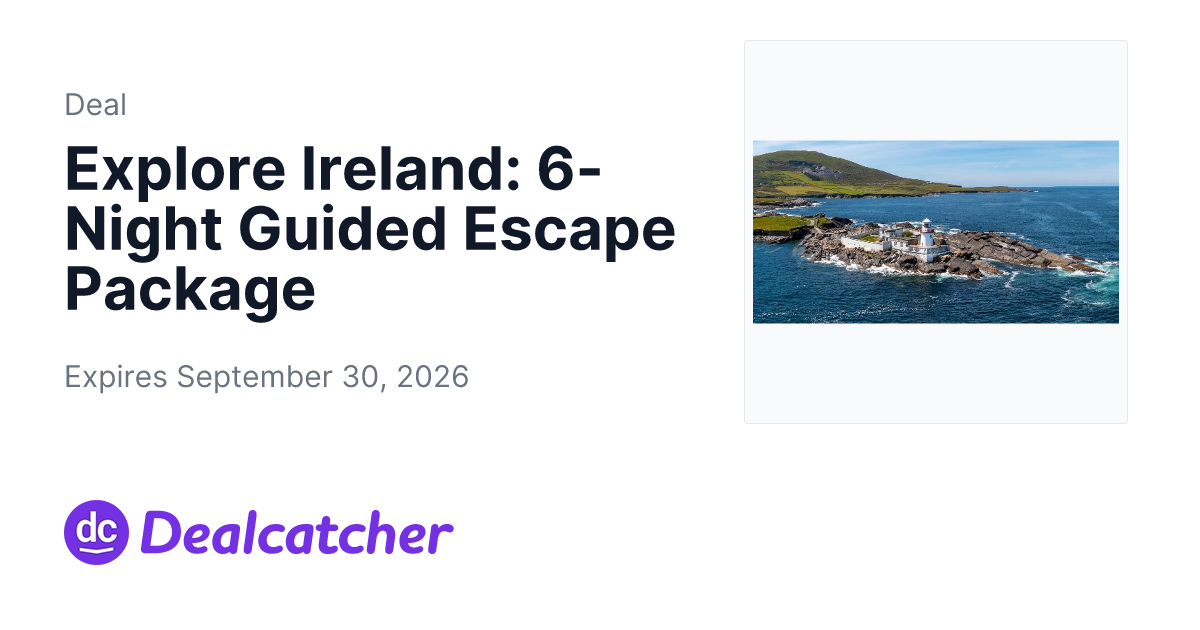 Travelzoo - Explore Ireland: 6-Night Guided Escape Package