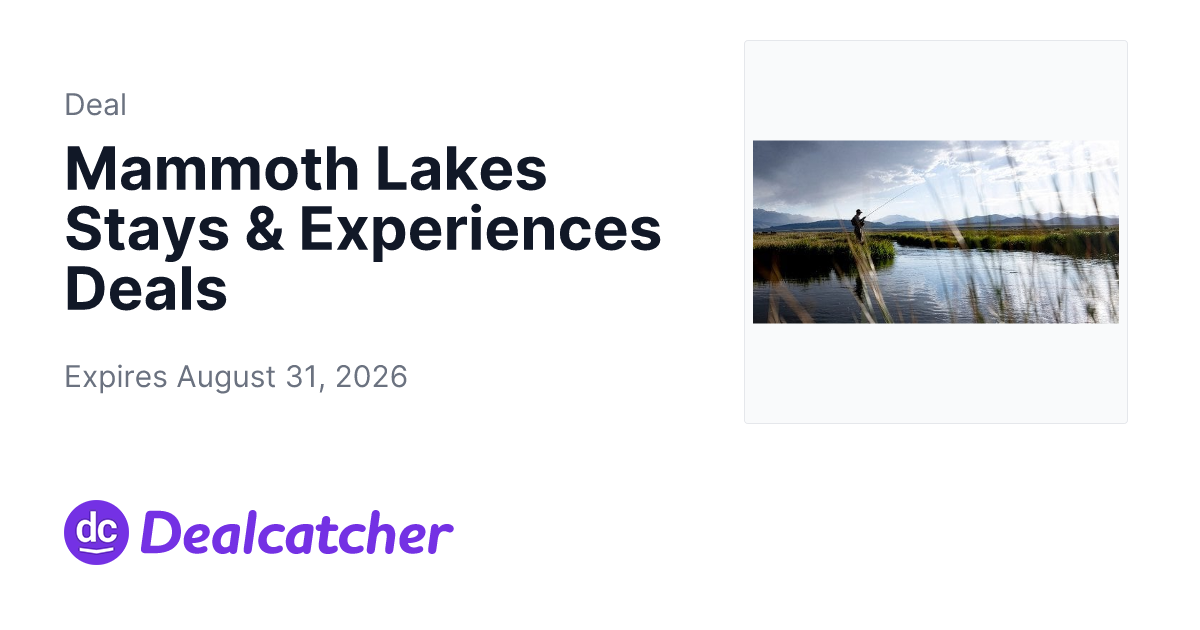 Travelzoo - Mammoth Lakes Stays & Experiences Deals