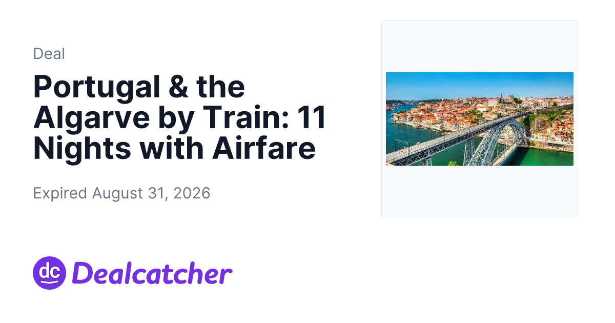 Travelzoo - Portugal & the Algarve by Train: 11 Nights with Airfare