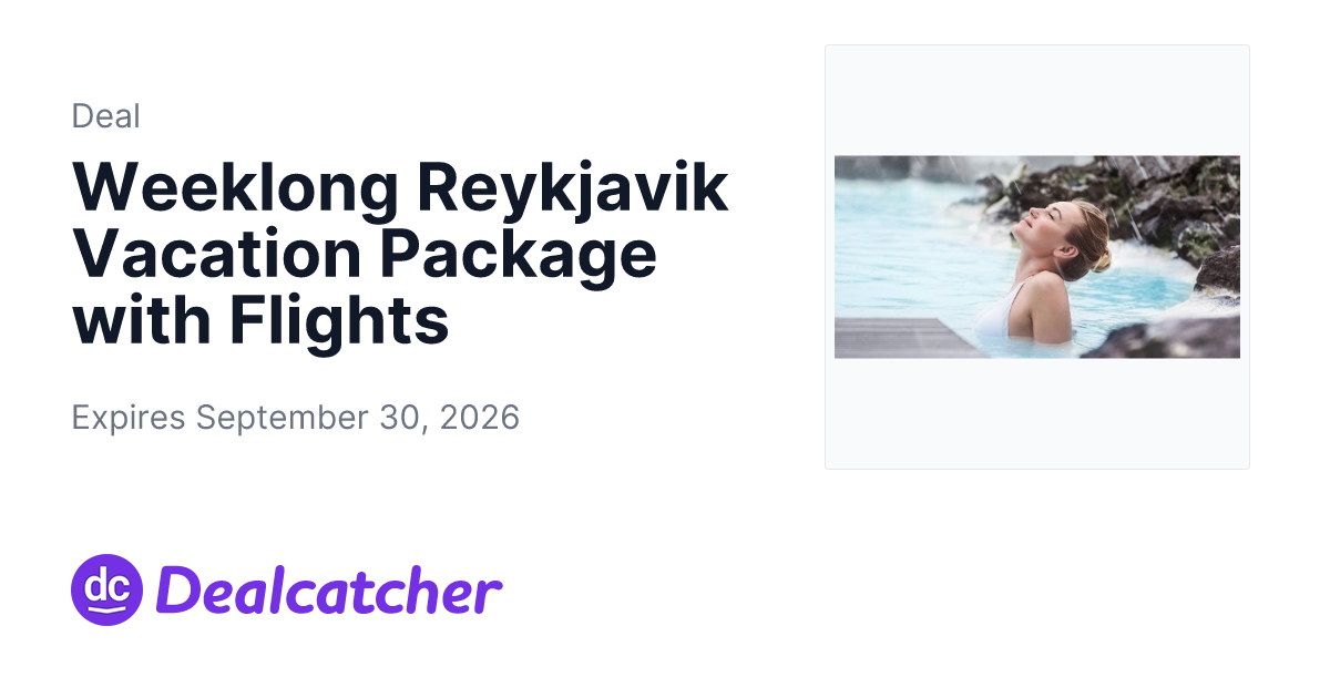 Travelzoo - Weeklong Reykjavik Vacation Package with Flights