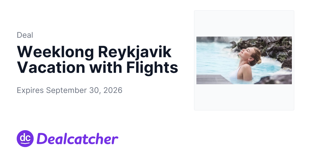 Travelzoo - Weeklong Reykjavik Vacation with Flights