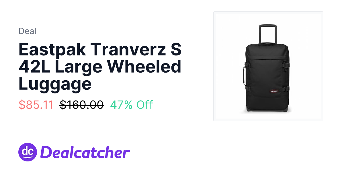 Amazon - Eastpak Tranverz S 42L Large Wheeled Luggage $85.11
