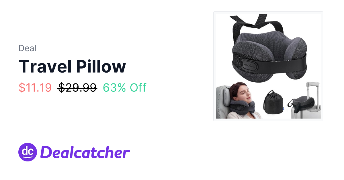 Amazon - Travel Pillow $11.19